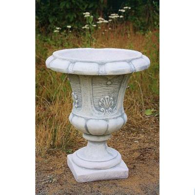 Amphore aus Steinguss mit wundersch&ouml;nem Motiv