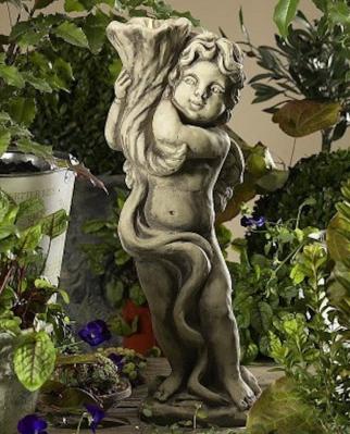 Engel Sohpie aus Steinguss Teelicht