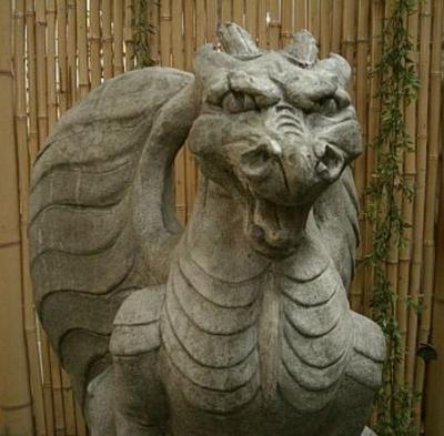 Steinfigur Gargoyle H&ouml;he 70 cm