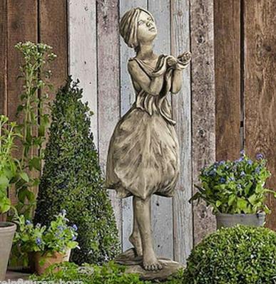 Steinfigur Bl&uuml;tendame Tulpe